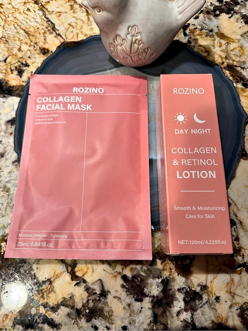 ROZINO Collagen Facial Mask & Retinol Lotion NWT
